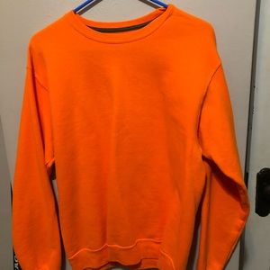 Bright Orange crew neck sweatshirt